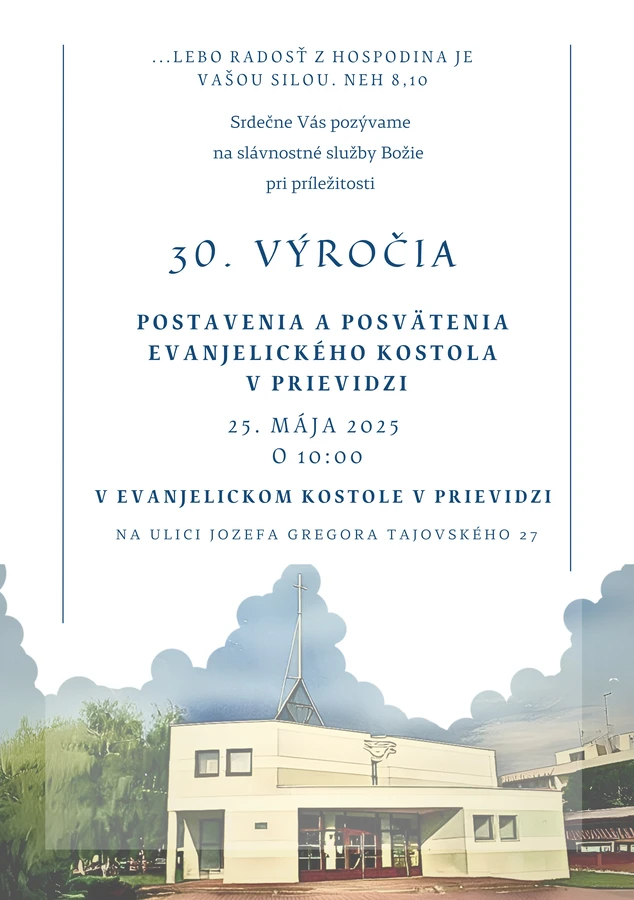 30. výročie posvätenia chrámu v Prievidzi