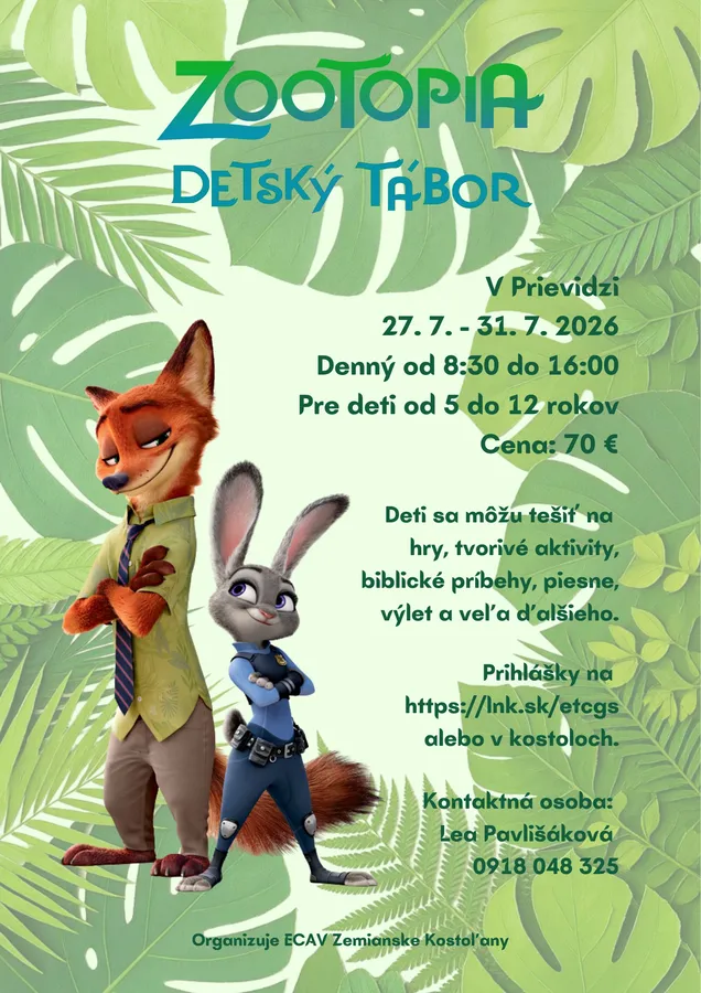 Pozvánka na detský tábor 2026